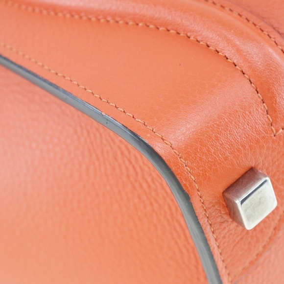 Celine Luggage Micro Shopper 167793DRU.27 Leather Vermilion Ladies Handbag - Picture 4 of 10